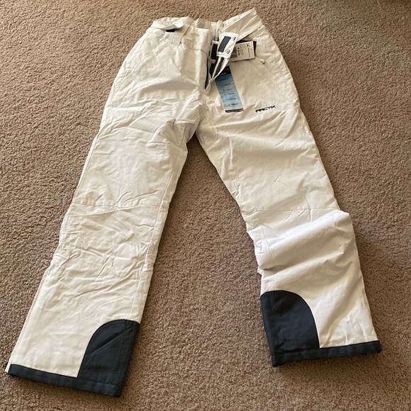 White womens ski pants- size 8-10. Never been worn - Picture 1 of 3